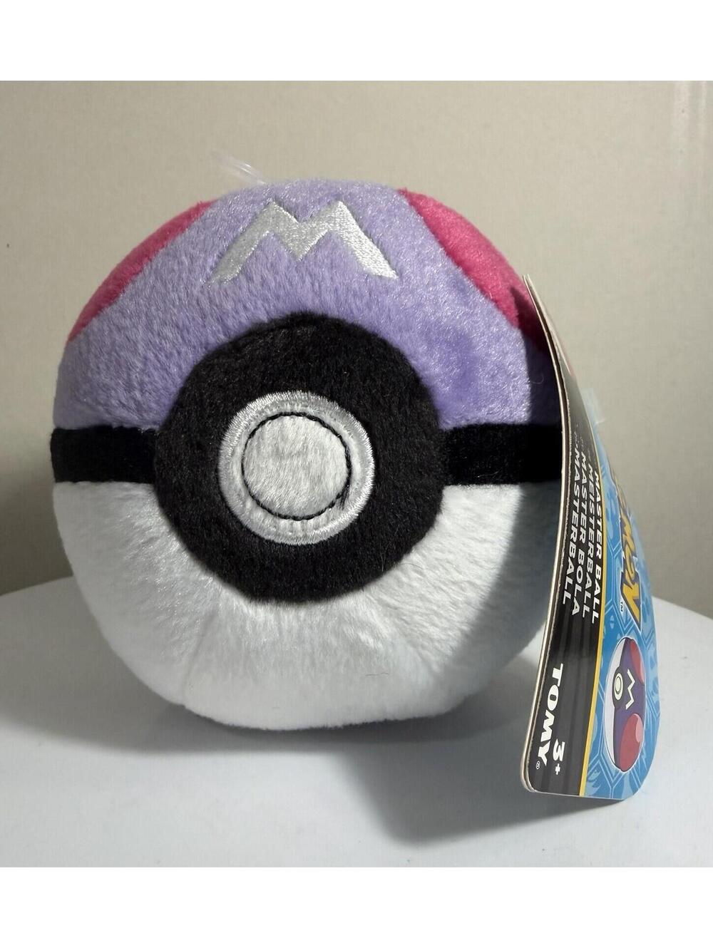 Pokémon Master Ball Plush Pokeball Stuffed Tomy Nintendo 2016 Tags 4” Purple